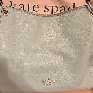 💙Kate Spade Large Hobo Shoulder Bag – Light Blue
